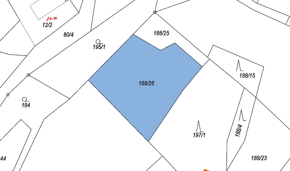 Prodej pole 308 m², Kněževes – náhled fotky 2