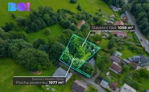 Prodej stavebního pozemku 1 977 m², Životice u Nového Jičína, okres Nový Jičín