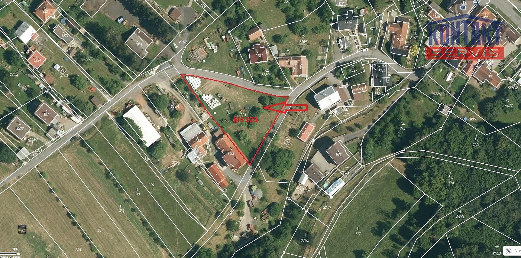 Prodej stavebního pozemku 1 676 m²