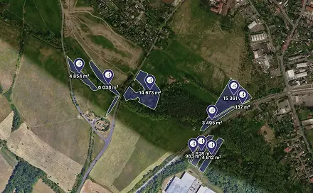 Prodej pole 54 987 m², Krupka, okres Teplice