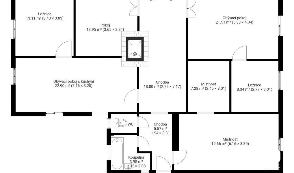 Prodej domu 159 m² s pozemkem 1 783 m², Smilovice – náhled fotky 4
