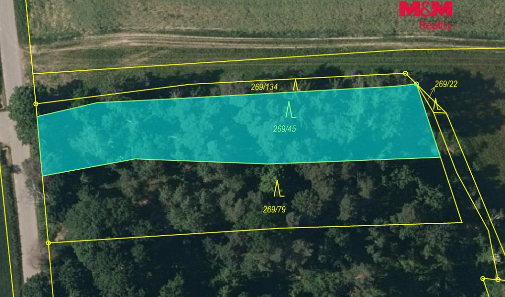 Prodej lesa 4 230 m², Břežany – náhled fotky 5