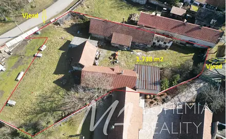 Prodej domu 300 m² s pozemkem 1 738 m², Vrutická, Velký Borek, okres Mělník