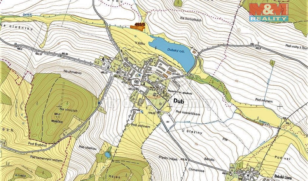 Prodej louky 3 051 m², Dub – náhled fotky 2