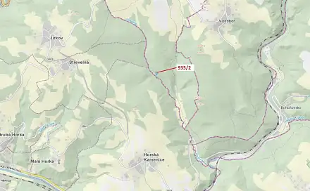 Dražba lesa 1 684 m², Jílové u Držkova