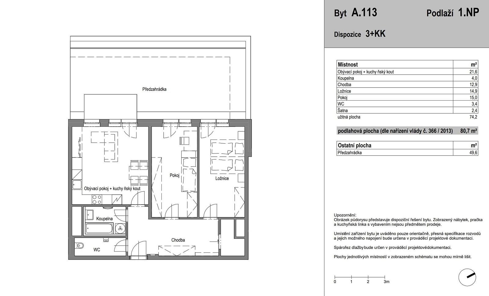 Prodej bytu 3+kk 130 m² – fotografie 3