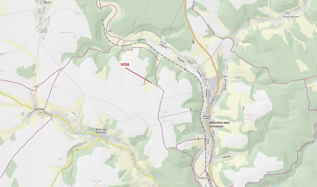 Dražba lesa, 212 m², Svitavy, Bělá nad Svitavou