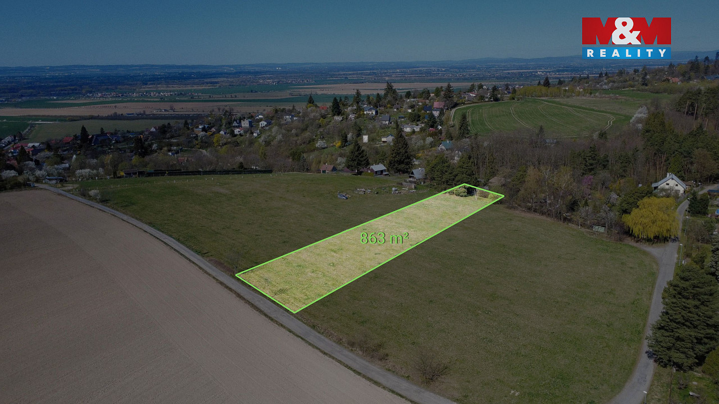 Prodej pole 863 m² – pohled 3