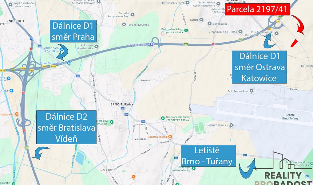 Prodej komerčního pozemku 5 200 m², Brno – náhled fotky 2