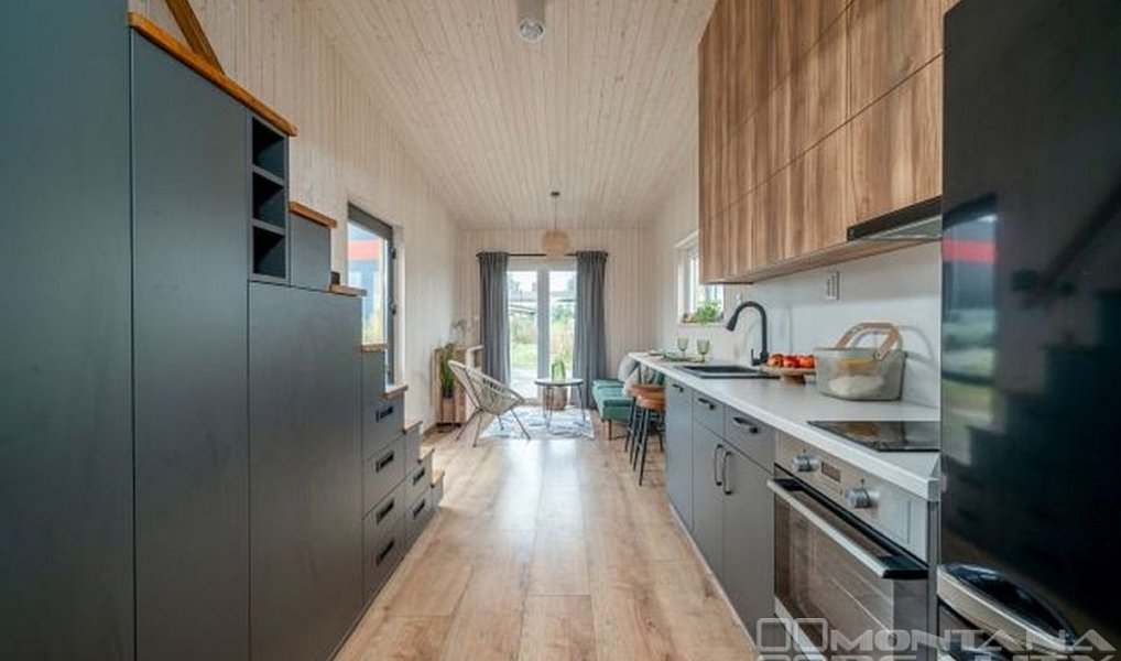Novostavba celoročně obyvatelného Tiny house s loftem na spaní, Olomouc – náhled fotky 5