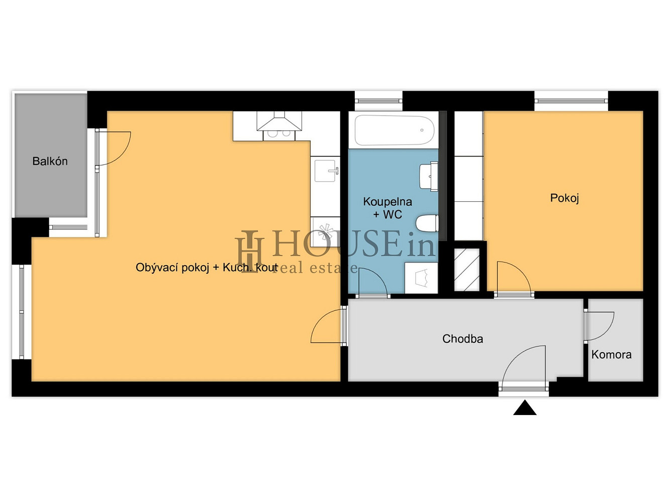 Pronájem bytu 2+kk 62 m² – fotografie 4
