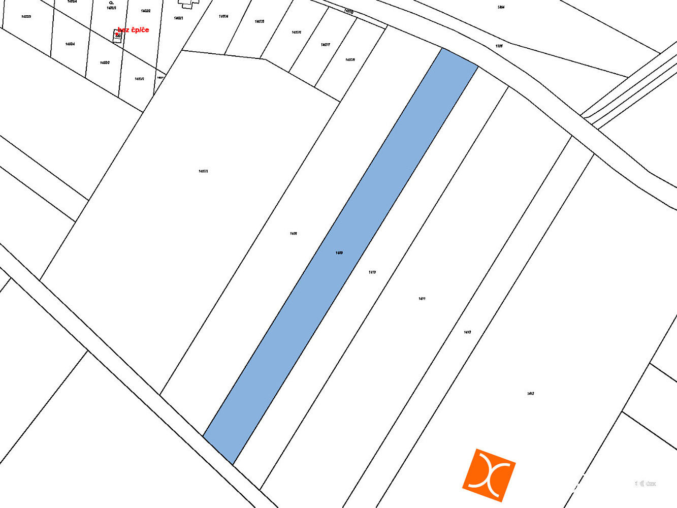 Prodej stavebního pozemku 1 255 m² – fotografie 3