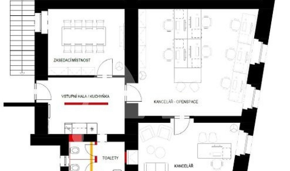 Pronájem kanceláře 120 m², Praha – náhled fotky 10