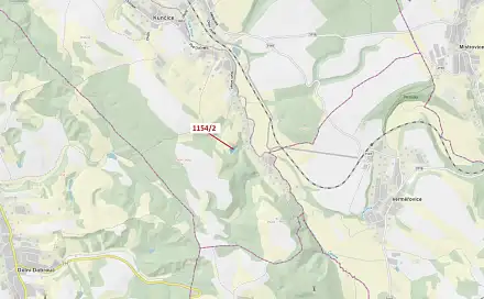 Dražba lesa 3 699 m², Petrovice