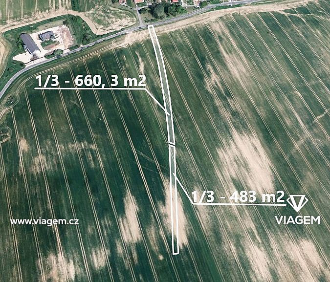 Prodej pole 1 143 m²