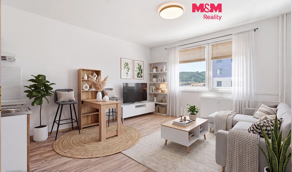 Prodej bytu 1+1, 39 m², Děčín XXXII-Boletice nad Labem - Děčín, Děčín