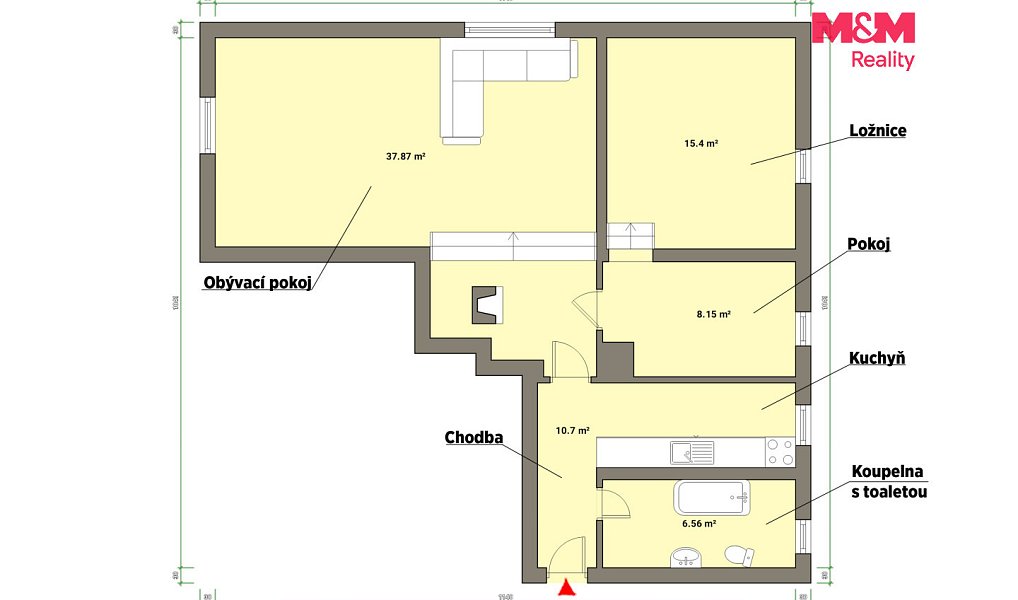 Prodej bytu 3+kk 78 m², Cheb – náhled fotky 10