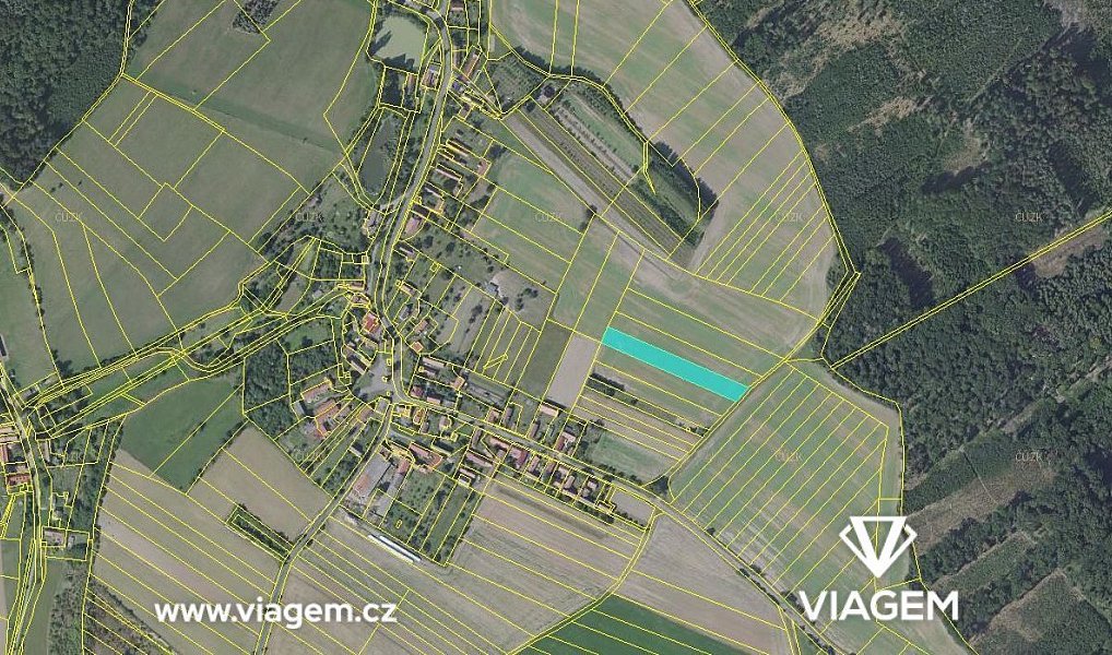 Prodej pole 1 890 m², Košík – náhled fotky 2