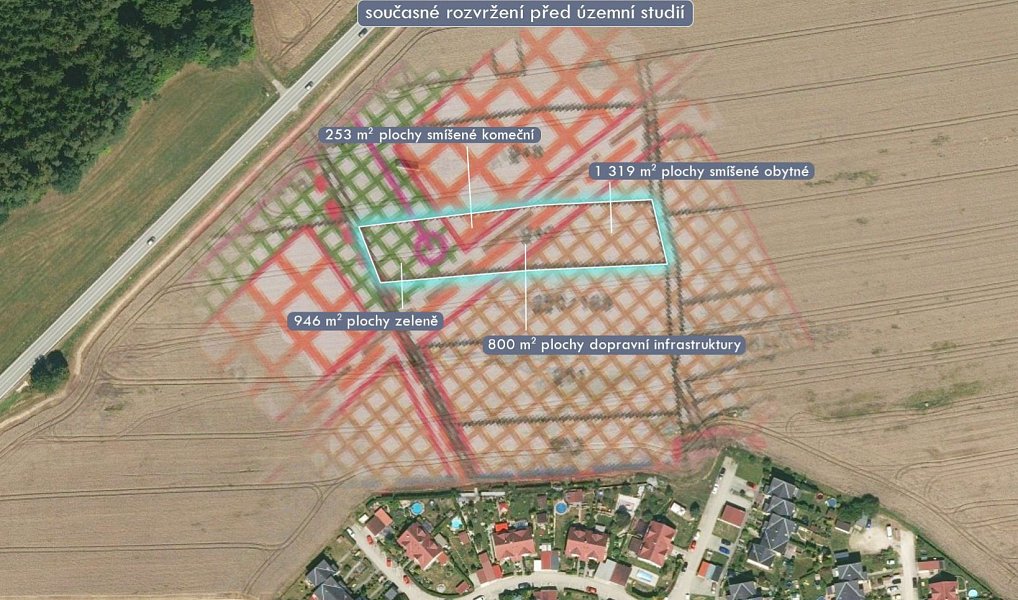 Prodej stavebního pozemku 3 318 m², Dolní Třebonín – náhled fotky 2