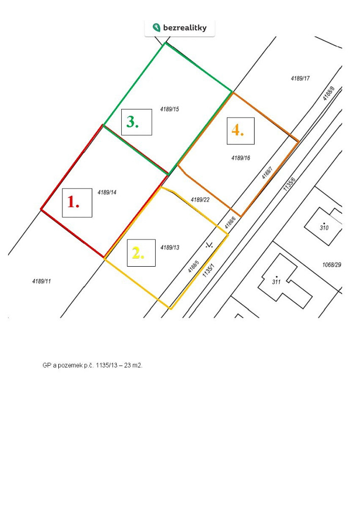 Prodej stavebního pozemku 1 041 m² – fotografie 4