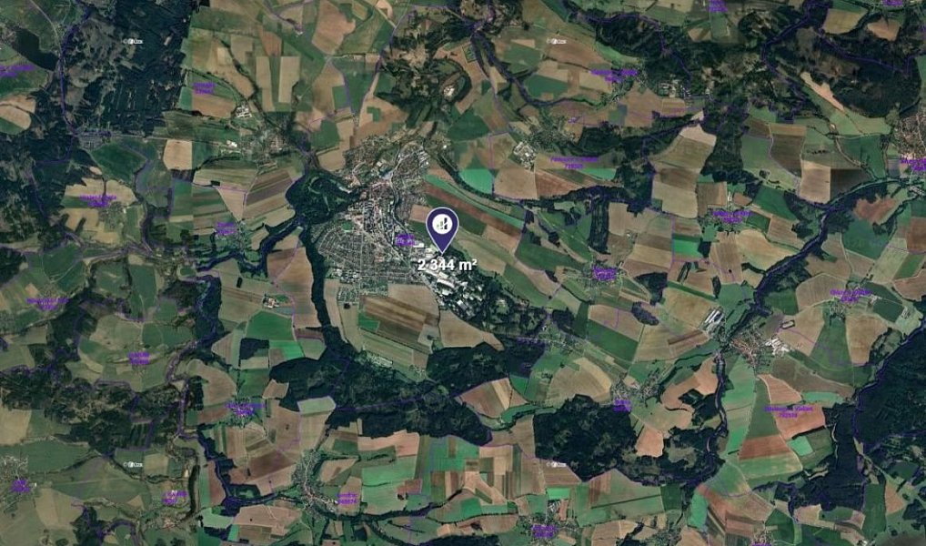Prodej pole 1 172 m², Vlašim – náhled fotky 2