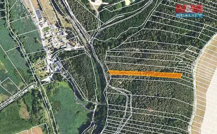Prodej lesa 3 507 m², Lužná, okres Rakovník