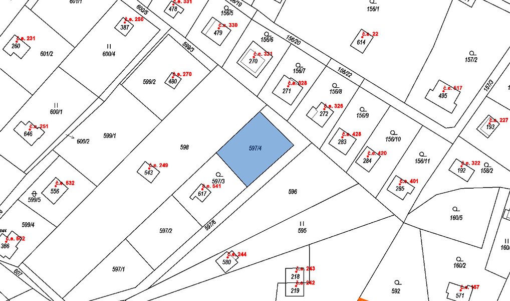 Prodej zahrady 395 m², Nižbor – náhled fotky 2
