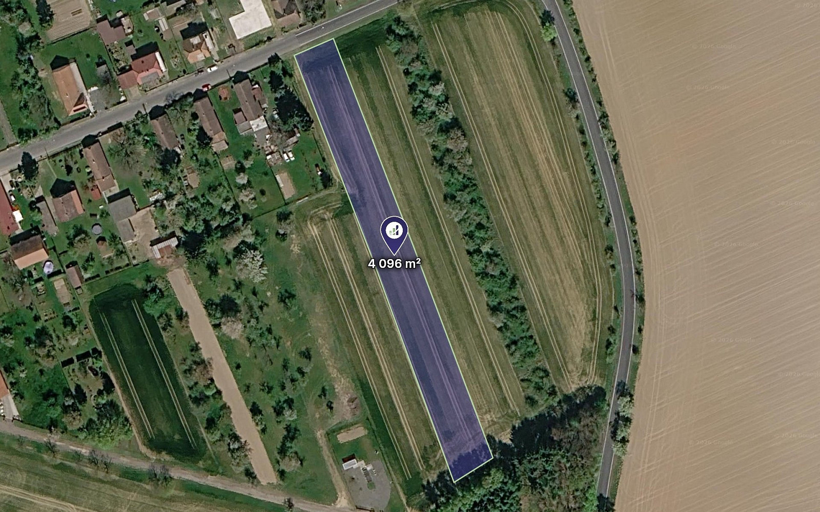 Prodej komerčního pozemku 2 048 m²