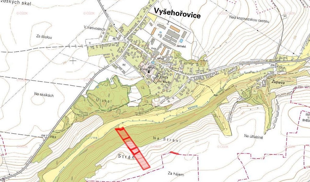 Prodej pole 19 741 m², Vyšehořovice – náhled fotky 2