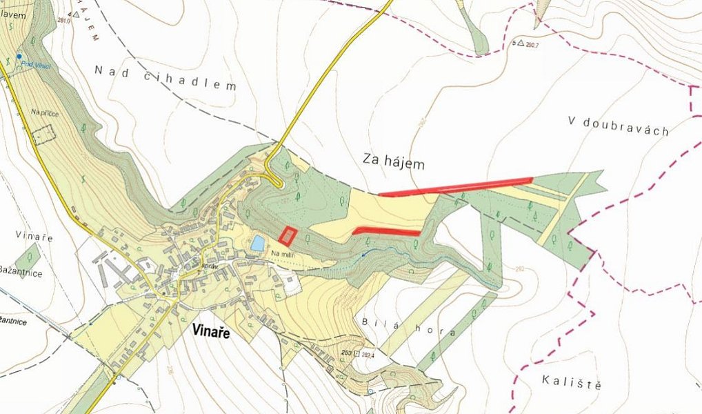 Prodej pole 8 667 m², Vinaře – náhled fotky 2