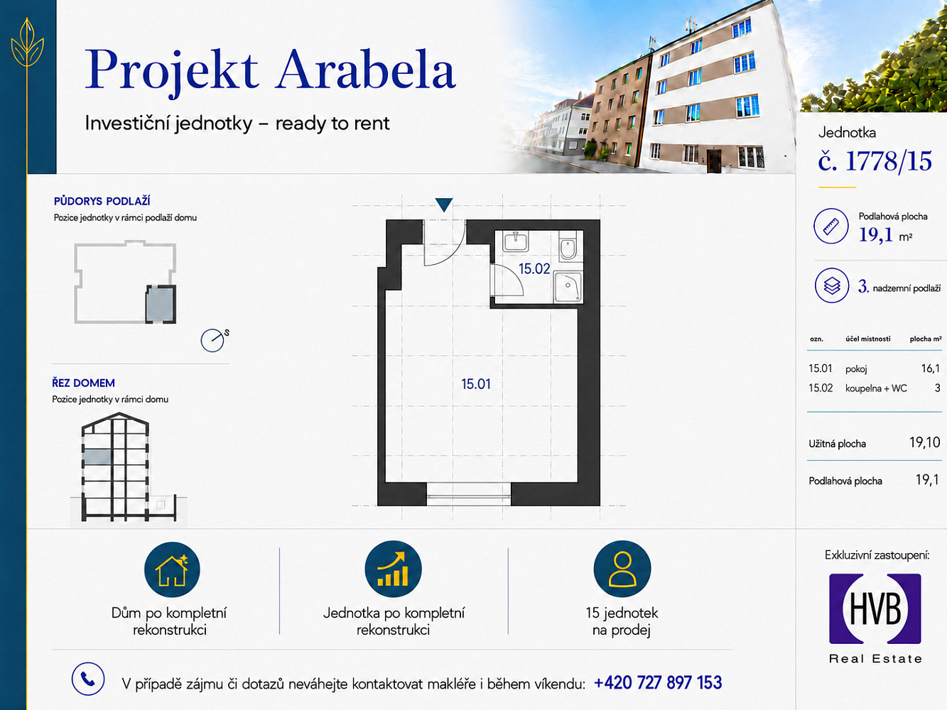Prodej bytu 1+kk 19 m²