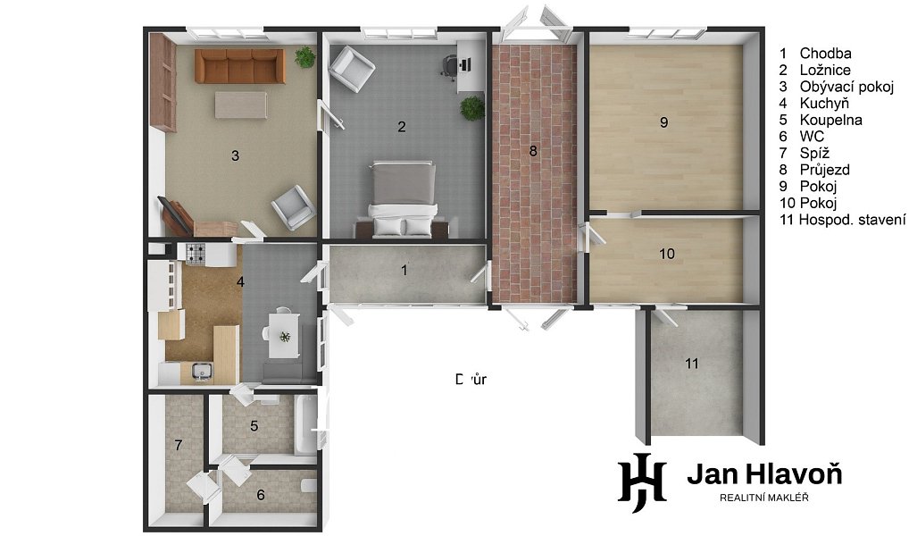 Prodej domu 104 m² s pozemkem 1 210 m², Jaroslavice – náhled fotky 21
