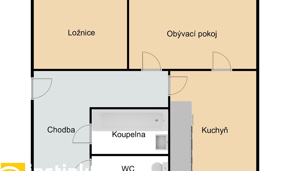 Prodej bytu 2+1 55 m², Vlašim – náhled fotky 2
