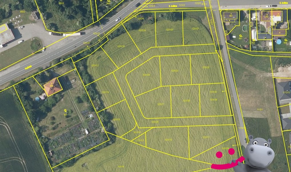 Prodej stavebního pozemku 994 m², Smečno – náhled fotky 3