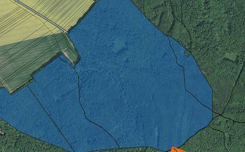 Prodej lesa 38 208 m², Orlovice, okres Vyškov