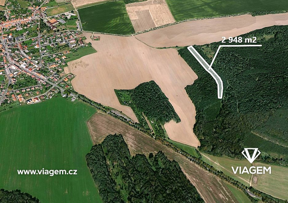 Prodej lesa 859 m²