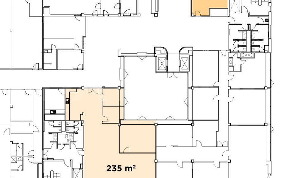 Pronájem kanceláře 235 m², Praha – náhled fotky 3