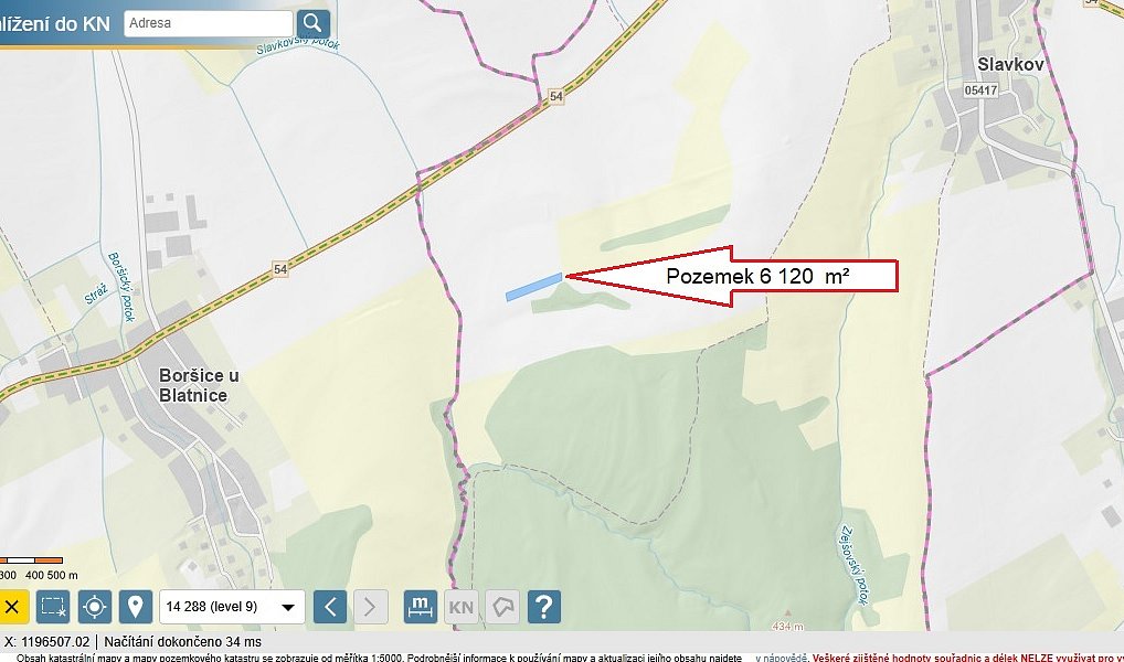 Prodej pole 6 120 m², Slavkov – náhled fotky 7