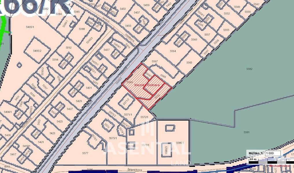 Prodej stavebního pozemku 1 277 m², Ostrava – náhled fotky 4