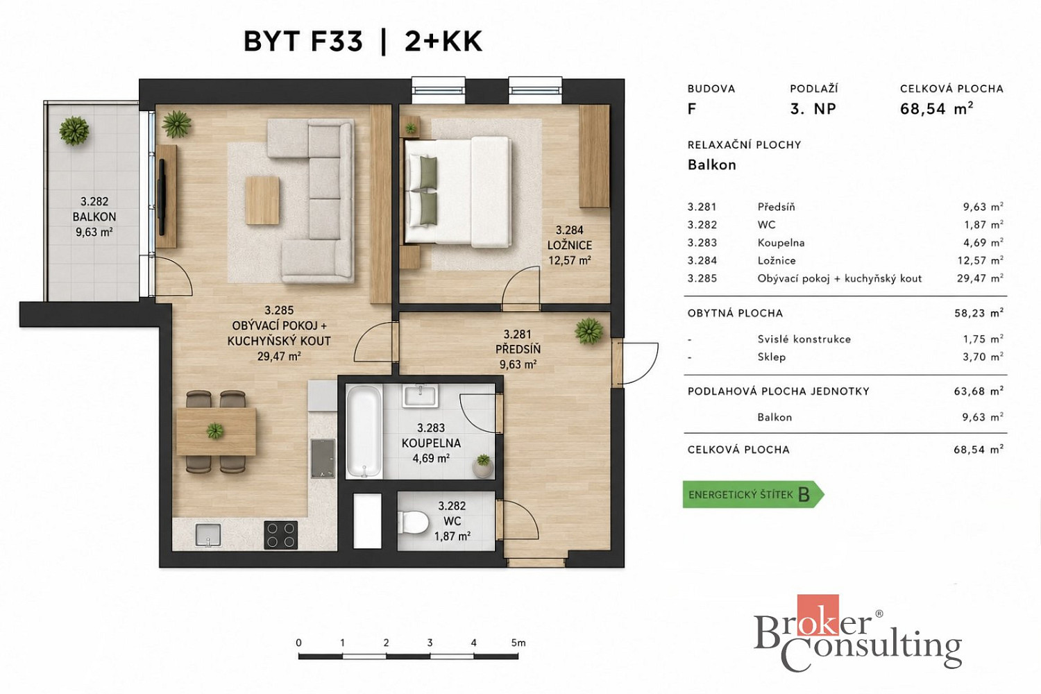 Prodej bytu 2+kk 58 m² – fotografie 2