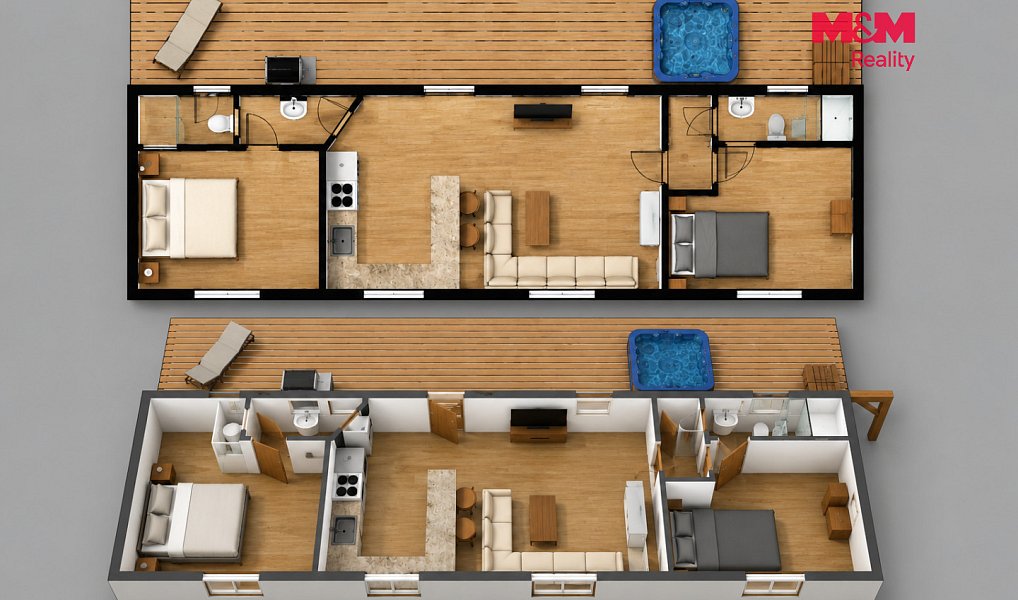 Prodej chaty/chalupy 40 m² s pozemkem 923 m², Nepoměřice – náhled fotky 3