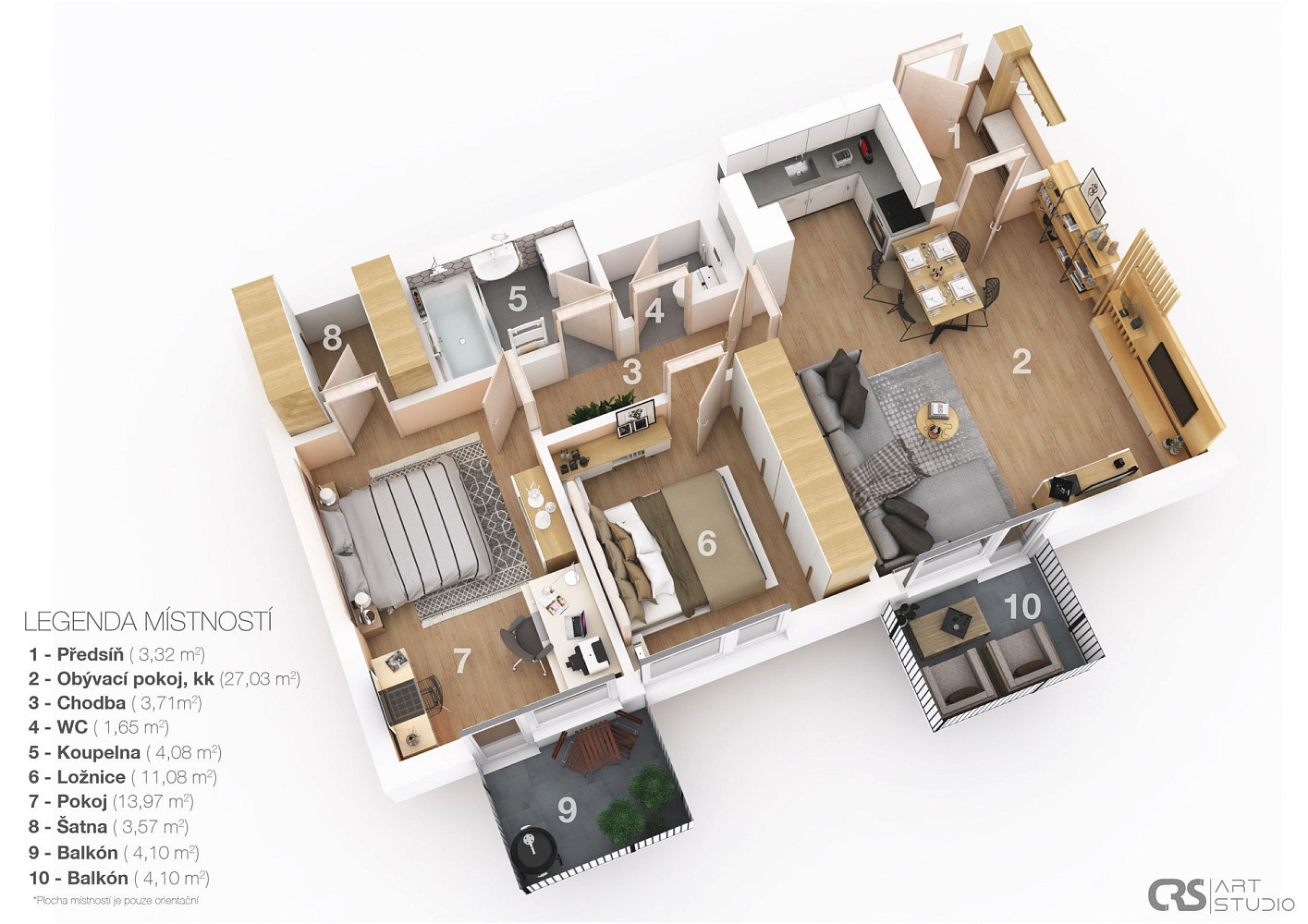 Prodej bytu 3+kk 68 m² — photo 3