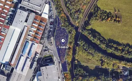 Prodej komerčního pozemku 3 648 m², Liberec
