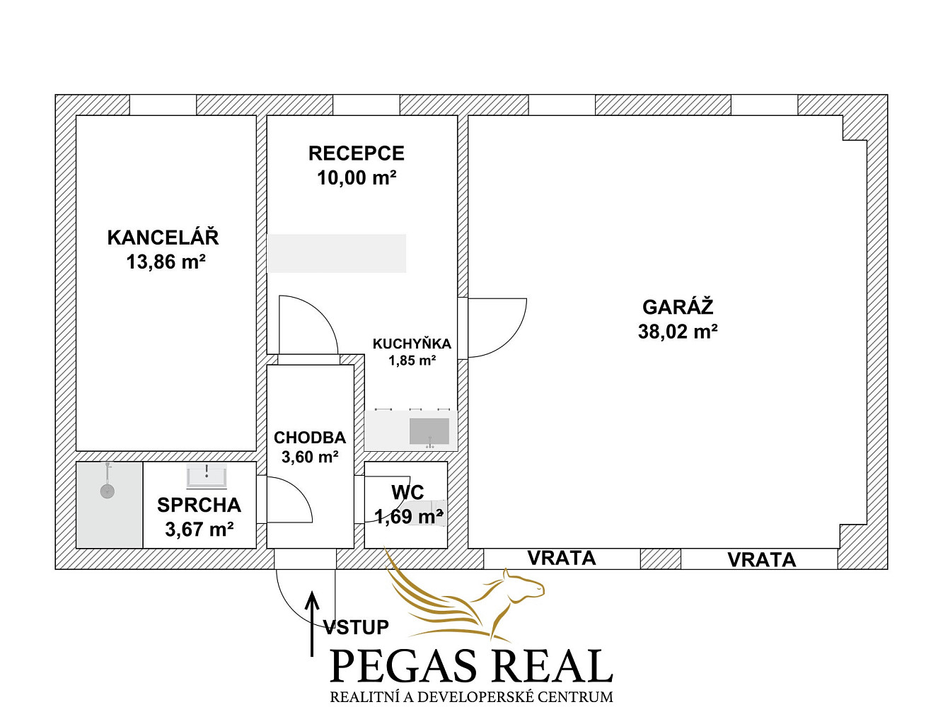 Pronájem kanceláře 83 m² – fotografie 3