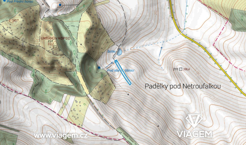 Prodej pole 2 409 m², Ostopovice – náhled fotky 3