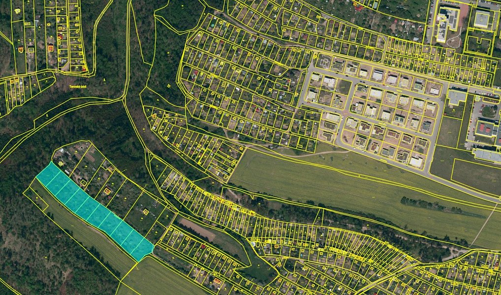 Prodej zahrady 1 057 m², Třebíč – náhled fotky 3