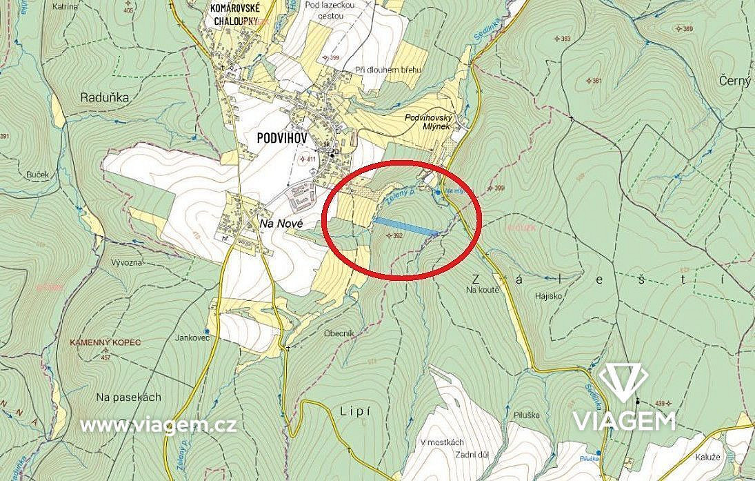 Prodej lesa 15 606 m²