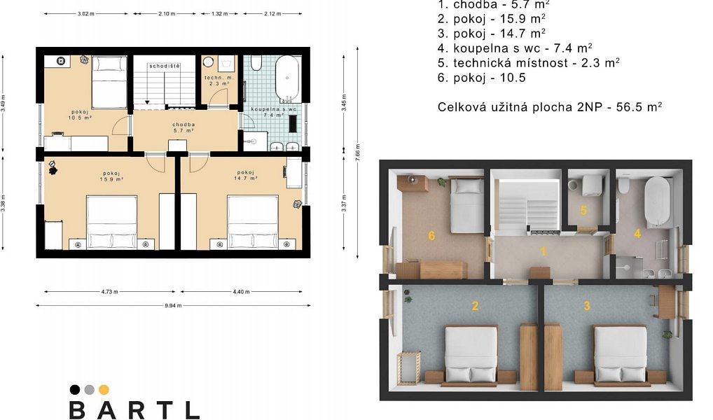 Prodej domu 118 m² s pozemkem 204 m², Frymburk – náhled fotky 34