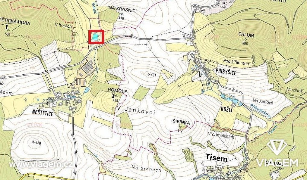 Prodej zahrady 2 074 m², Neveklov – náhled fotky 4
