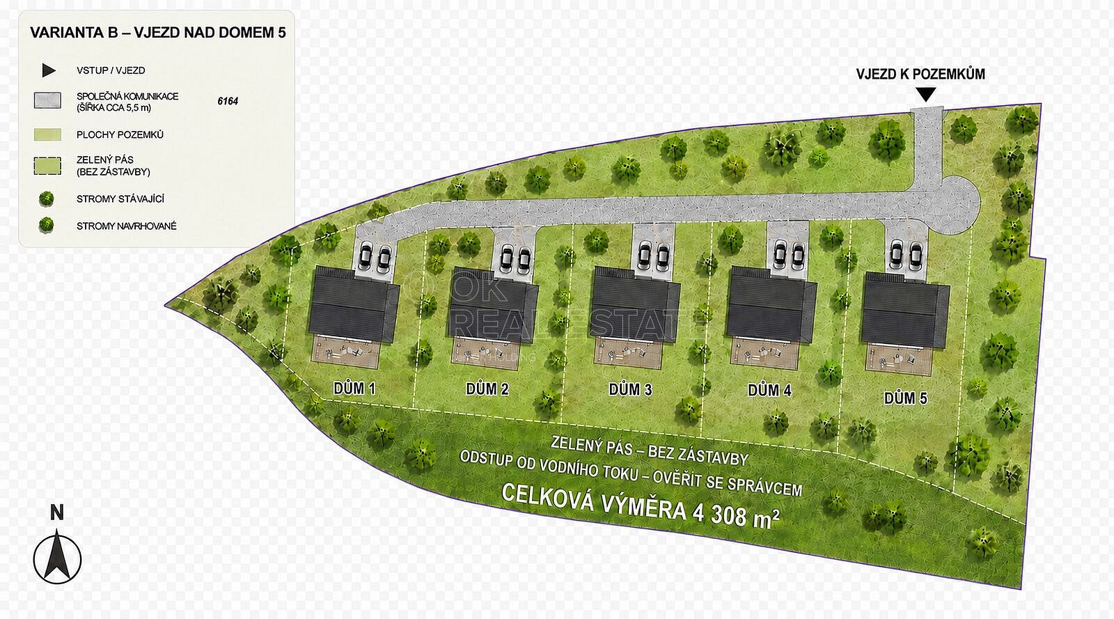 Prodej stavebního pozemku 4 308 m² – fotografie 2